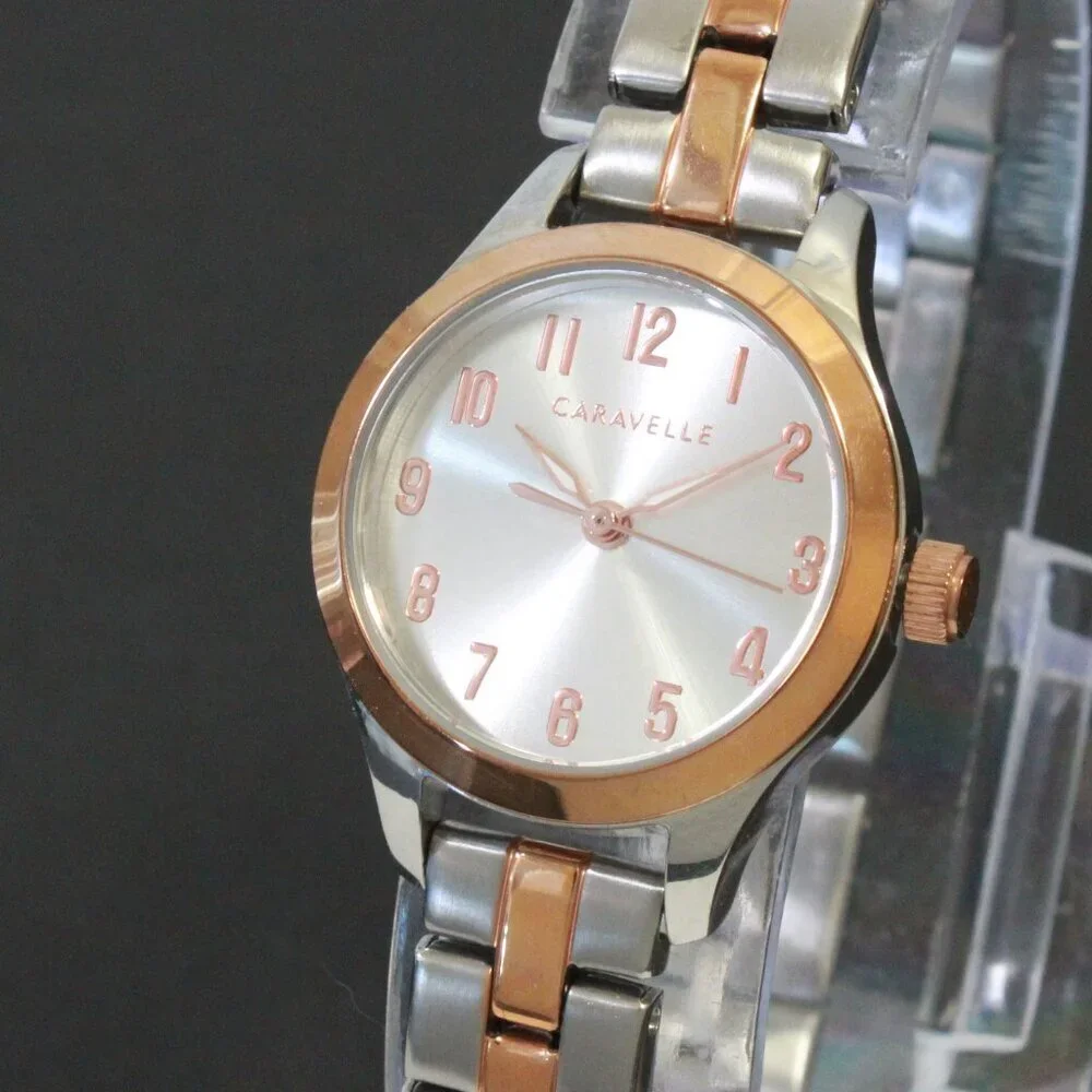Caravelle Woman's Traditional Watch By Bulova Two Tone Stainless 24mm